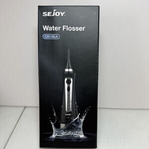 SEJOY Water Flosser C91-BLA | USB Rechargeable 230ml 360° Rotating Black